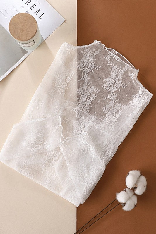 Lace Sheer Long Sleeve