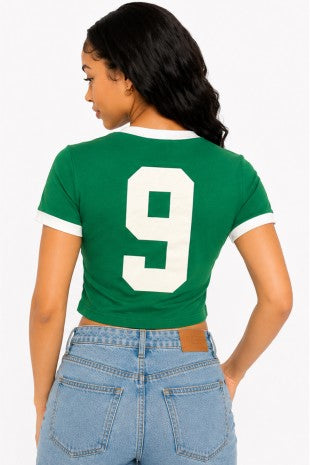 Mexico Green Crop Top