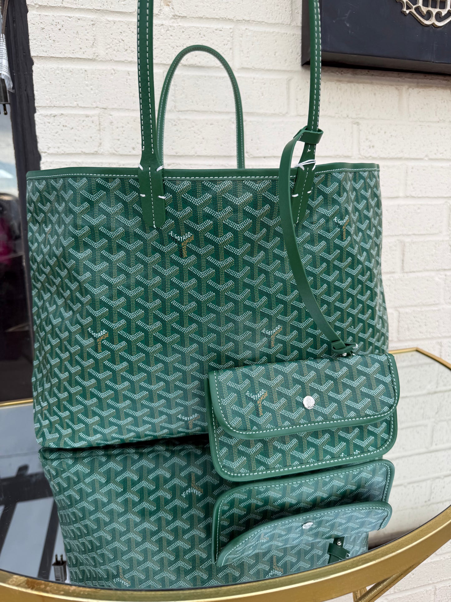 Green Goyard Tote