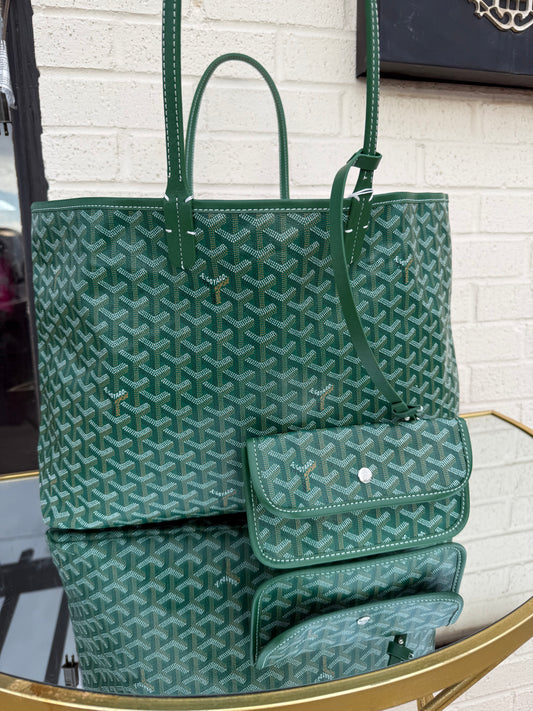Green Goyard Tote